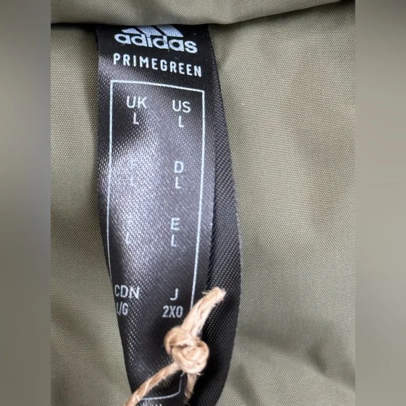 Adidas Men's Essentials Insulated Hooded Jacket, Size Large, Olive Green